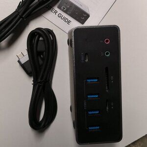 UtechSmart 19 in 1 Quadruple Display Laptop USB C Docking Station